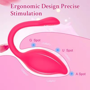 STELLAR PATH Vibrateur féminin portable à 9 fréquences, télécommande via application de téléphone portable, stimulation du point G sans fil, silicone + ABS - Product Image 5