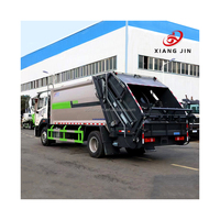 Camion benne à ordures électrique 4x2 neuf avec système de chargement manuel Roll-On/Roll-Off, bras à crochet, boîte de vitesses recyclable, chargeur arrière et moteur de pompe