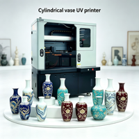 Machine d'impression UV à jet d'encre haute précision et haute vitesse avec tête d'impression Epson I1600 pour céramique, verre, plastique, métal, vase cylindrique