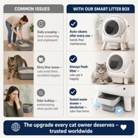 Bac à litière pour chat, nettoyage automatique intelligent, 65L, 12kg, sans odeur, application télécommandée, toilette électrique automatique pour animaux de compagnie