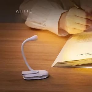 Usb Book Light Led Clip luce di lettura Mini portatile flessibile regolabile pianoforte Music Stand comodino studio Book Lamp