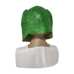 Máscara de látex con diseño de cabeza de pez verde, material de emulsión, accesorio de fiesta unisex - Product Image 4