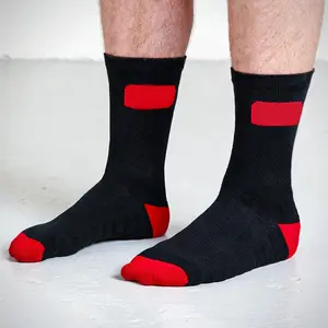 Benutzer definierte Logo Crew Sport Socken Squat Kreuzheben Socken Heben Powerlifting Fitness Socken