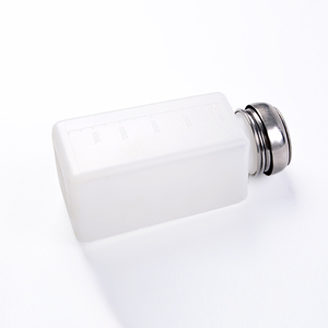 Bouteille distributrice vide en plastique de 250 ml avec pompe en acier inoxydable pour cosmétiques, alcool, liquides de manucure et nail art, réutilisable pour salon - Product Image 3