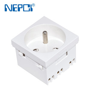 OEM ODM NEPCI 45 grados francés tipo E toma de corriente de 250V/16A empalmado 45x45MM Mecanismo <span class=keywords><strong>belga</strong></span> 2P + E módulo de salida CE - Product Image 2