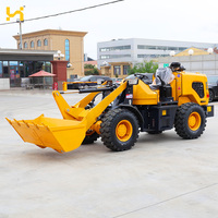 Meilleures ventes - Mini-chargeuse sur pneus de 800 kg - 0,8 t - Articulée - 4 roues motrices - Certifiée CE - Prix d'usine