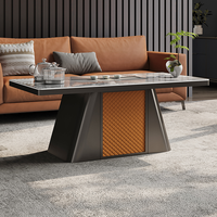 Mesa de Centro y Escritorio de Piedra Moderna Multifuncional para Oficina en Casa, Muebles de Recepción de Oficina de Lujo