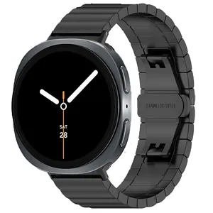 Bracelet en acier inoxydable à boucle papillon pour bracelet de montre Samsung Bracelets en métal pour <span class=keywords><strong>Galaxy</strong></span> <span class=keywords><strong>Watch</strong></span> 8 <span class=keywords><strong>40mm</strong></span> 44mm 8 Bracelet de montre classique 46mm - Product Image 4