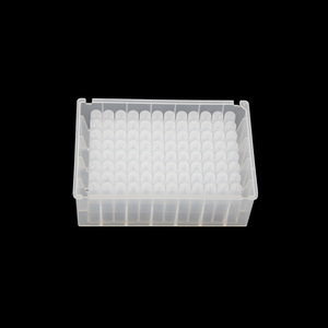 จานไมโครเพลท Yongyue Medical Deep Well ขนาด 2.2 มล. 96 หลุมสี่เหลี่ยม ฐานทรงกรวย ฆ่าเชื้อได้ สำหรับห้องปฏิบัติการ - Product Image 2