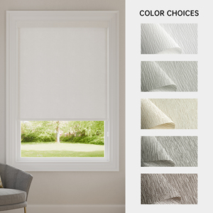 SAMADHI Child Safe Pull Chain Roller Blinds Custom Textile Fabric Manual <b>Window</b> Shades For Bedroom Living Room Sun Block - Product Image 4