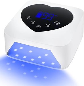 <b>Rechargeable</b> Nail Light 5 Timer Setting Touch Control & Auto Sensor for Gel Nails Compatible Nail Gel Polish 72W UV Cordless - Product Image 1