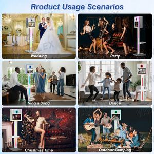 Cabina <span class=keywords><strong>de</strong></span> Fotos Selfie DSLR <span class=keywords><strong>de</strong></span> 15.6 Pulgadas | Pantalla Táctil Interactiva + <span class=keywords><strong>Cuerpo</strong></span> Metálico <span class=keywords><strong>de</strong></span> Avión | Logotipo Gratuito + Envío Global Seguro - Product Image 2