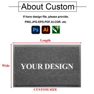 Custom PVC Mat with Logo Design Spaghetti Welcome Coil Mat Outdoor Non Slip Rubber Heavy Weight Entrance Floor Door Mat - Product Image 3