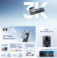 HaoMing M310 Plus 3K Dash Cam Kamera Mobil DVR GPS WiFi Kontrol Suara Monitor Parkir 24 Jam untuk Truk Taksi Mobil Dash Cam