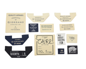 Tùy Chỉnh Logo Riêng May Mặc Vải Nhãn 100% Cotton Hữu Cơ Mật Độ Cao Jacquard Quần Áo Satin Dệt Tag Quần Áo Dệt Nhãn - Product Image 5