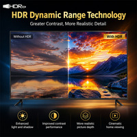 Téléviseur intelligent grand écran, connectivité polyvalente, 55/65/75/85/98 pouces, 4K UHD HDR LED, cinéma maison, conférence, salle de bain