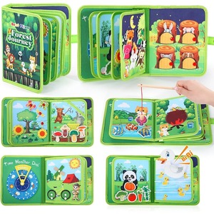 Libros de Tela Interactivos para el Aprendizaje Temprano, Libro de Actividades de Fieltro, Juguetes Montessori para Niños Preescolares - Product Image 6