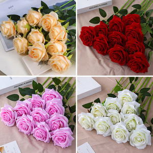 <span class=keywords><strong>Rosas</strong></span> Artificiales de Seda para Decoración del Hogar, Proveedor de Flores Artificiales, Juego de <span class=keywords><strong>Rosas</strong></span> para Mesa de Boda - Product Image 2