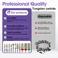 Foret à ongles diamanté, 12 formes disponibles, tige en acier inoxydable pour manucure, retrait de gel, nettoyage des cuticules, outils de nail art