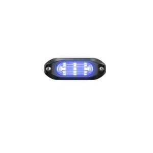 Parrilla LED estroboscópica intermitente 12V 24V cabeza de luz estroboscópica LED para coche