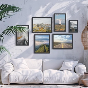 10x14 inch hình ảnh khung màu đen cho bức tranh Kim Cương nghệ thuật ngang và dọc định dạng cho Treo Tường - Product Image 5