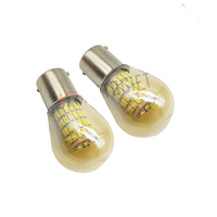 Bombilla LED Automotriz, Lámpara Indicadora BA15S BA15D BAY15D, LED Blanco Cálido 4300K 12V-24V S25 1156 1157 3014 72SMD, Luz de Señalización LED