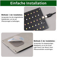 Lampe de croissance LED à spectre complet pour plantes avec construction en aluminium IP65, variateur d'intensité et minuterie pour le soutien de la floraison en intérieur