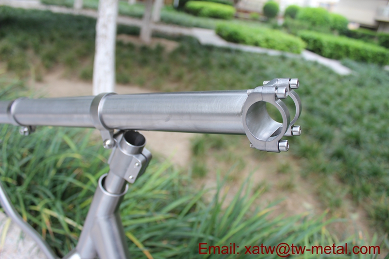 Titanium Recumbent bike frame suspension Ti suspension Recumbent with thru axle dropout titanium recumbent suspension