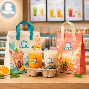 Premium Insulated Cooler Bag for Grocery Shopping Meal Delivery Custom Logo Bulk - Product Image 1