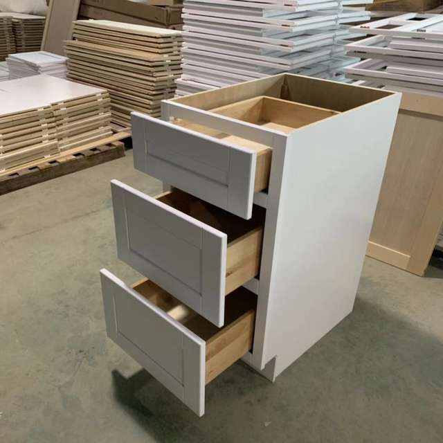 Modern Modular Shaker Style Base Wall Corner Tall Pantry Kitchen Cabinets American Standard