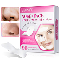 Patch nasal personnalisé de marque privée ELAIMEI, bandes nasales pour soins de la peau en zone T, nettoyage en profondeur, élimination des points noirs, bandes nasales
