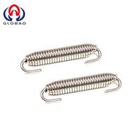 Dongguan procesamiento personalizado piezas galvanizadas de acero inoxidable resortes de tubo de escape de motocicleta