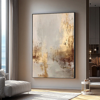 Kreatives Hochwertiges Abstraktes Digital Gedrucktes Leinwandgemälde Moderne Goldfolien-Kunst für Heim- und Hotel-Wanddekoration