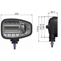 Nueva Luz de Trabajo para Camiones de Alta Potencia de 82W, IP68, de Aluminio Fundido a Presión, 9-32V, Luz de Señal de Giro para Excavadoras y Tractores