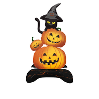 Nouveauté 2026 Ballon en aluminium pour Halloween, Nouveau ballon autoportant squelette, fantôme, citrouille, Accessoires pour ballons maison hantée