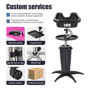 <span class=keywords><strong>Bac</strong></span> à <span class=keywords><strong>shampoing</strong></span> mobile léger et portable, unité de lavage de cheveux autonome pour coiffeur mobile, service de beauté à domicile - Product Image 2