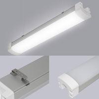Lampu Premium B2B Tahan Air PC Triproof 1.2m 30w IP65 IK09 CE, Pilihan CCT dengan Sakelar DIP