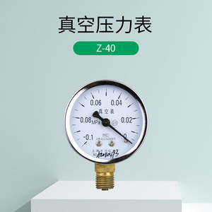 Shanghai Tianchuan Z-40 <b>Vacuum</b> Pressure <b>Gauge</b> 40mm -0.1 To 0.5MPa Stainless Steel Radial Connection - Product Image 4