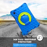 Casing Tablet anak-anak, untuk Samsung Tab A8 10.5 "X200 X205 busa EVA lembut tahan guncangan kasar lucu penutup Tablet dengan pegangan berputar Kickstand