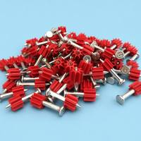 Clous de fixation robustes Nanshan pour béton et acier, fixations à poudre avec rainure rouge, clous en acier pour maçonnerie pour pistolet à clous