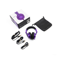 Earphone HIFI ATH M50X Berkualitas Tinggi Profesional, Headphone Monitoring Tertutup Penuh, Headset Musik & Game yang Dapat Dilipat
