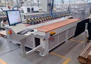 Máquina de clavado de rejilla de panel acústico utilizada para hacer panel acústico, máquina de clavado de rejilla de panel insonorizado - Product Image 6