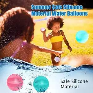 Balon air yang dapat digunakan kembali Mainan Air Musim Panas isi ulang balon air silikon lembut segel sendiri cepat untuk permainan luar ruangan