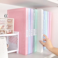 Producto personalizado Pp estilo minimalista almacenamiento de archivos portátil A4 caja de archivo de plástico Carpeta de plástico