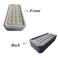 Meilleur lit pneumatique avec housse de flocage matelas gonflable de lit double pour chambre ou appartement