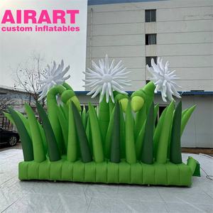 Cerca Inflable con Diseño de Flores para Campamentos de Primavera, <span class=keywords><strong>Cadena</strong></span> de Plantas Inflables para Decoración de Exteriores, Parques y Plazas Comerciales - Product Image 4