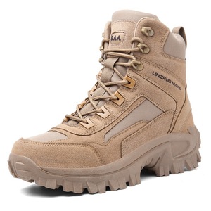 DFB22 5AA UNZHUO make UZMK Stock Wholesales Men Black Waterproof <b>Hiking</b> <b>Boots</b> PU Leather All Seasons Outdoor Wear clothes - Product Image 6
