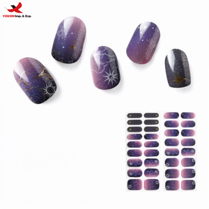 Láminas Adhesivas para Uñas con Curado UV, Calidad Profesional, Larga Duración, No Tóxicas, en Caja, Arte de Uñas GZ RTS, Pedido Mixto al por Mayor - Product Image 1