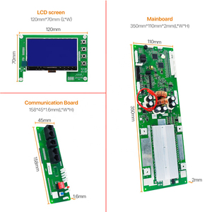 Kingkongbattery 16S 48V Smart BMS sistema solare Storage 100A 200A sistema di gestione della batteria LiFePO4 BMS per pacco batteria - Product Image 4