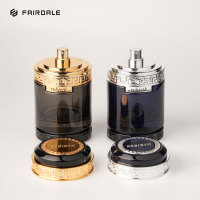 Kustom desain unik OEM ODM 50ml 100ml kaca isi ulang botol isi ulang parfum isi ulang